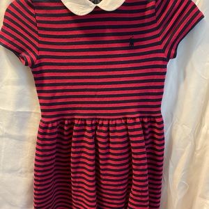 Pink, Navy Blue with white color Polo Ralph Lauren dress